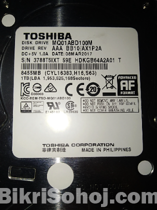 1tb TOSHIBA (HDD)